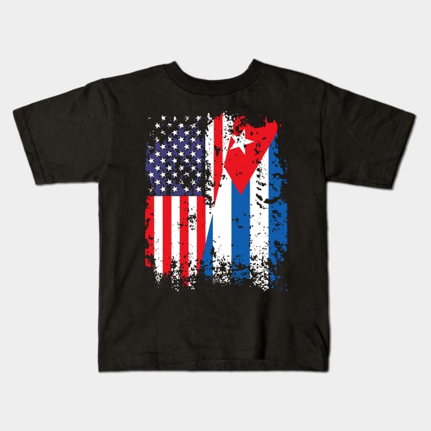 SOS Cuba Flag Free Cuba Libre 2021 Kids T-Shirt by dyazagita